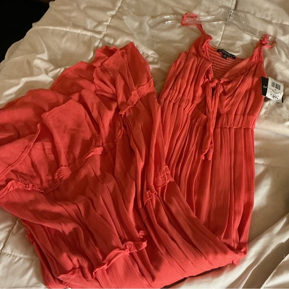 Harper & Ivy Women’s Pink Flowy Maxi Dress Size Medium - Picture 9 of 10